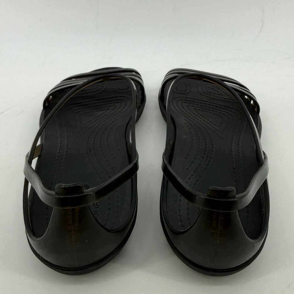 Crocs Isabella Strappy Sandal Black Women 5 Slip On Y2K Jelly Lightweight New - Picture 5 of 9